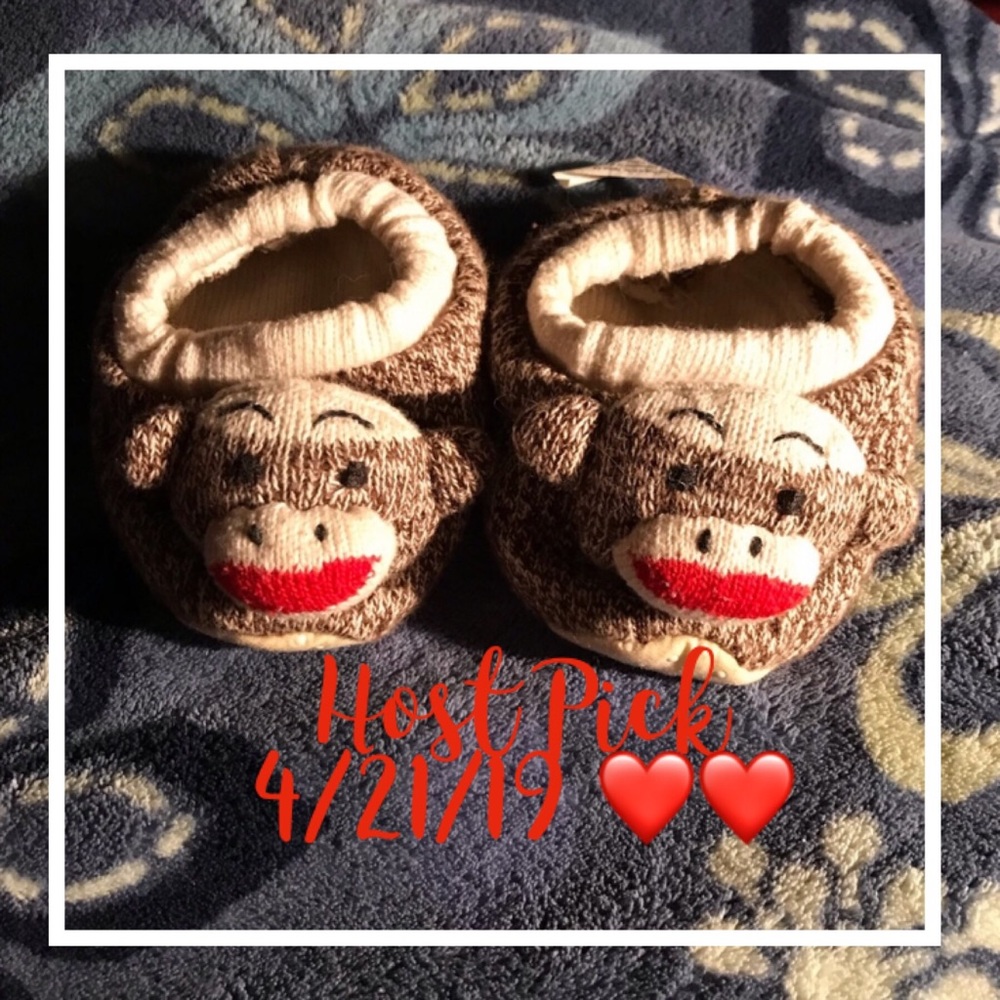 Sock Monkey Slippers